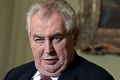 Český prezident Zeman varuje: Nebezpečenstvo sa priblížilo k našim hraniciam!