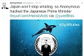 Hackeri Anonymous opäť zasiahli: Boj proti japonským webovým stránkam!