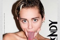 Vulgárna Miley Cyrus je späť! Pikantné pózy v červenom latexe