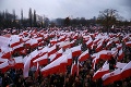 Veľký protest v Poľsku: Ulicami Varšavy pochodovali tisíce protiimigračných demonštrantov