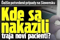 Ďalšie potvrdené prípady na Slovensku: Kde sa nakazili traja noví pacienti?