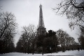 Vo Francúzsku vyhlásili pre sneženie stav pohotovosti: Zatvorili Eiffelovu vežu