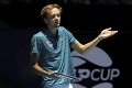 Ruský tenista Medvedev si v Sydney vybil zlosť: Útok na rozhodcu!