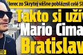 Herec zo Skrytej vášne pobláznil celé Slovensko: Takto si užíval Mario Cimarro Bratislavu!