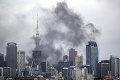 Novozélandský Auckland zahalil čierny dym: Evakuovať museli aj známu vyhliadkovú vežu