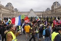 Hnutie žltých viest vo Francúzsku: V poradí 49. protest sprevádzala nízka účasť
