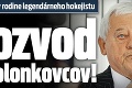 Problémy v rodine legendárneho hokejistu: Rozvod u Golonkovcov!