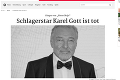 Plače aj Nemecko: Úmrtie Karla Gotta († 80) je správou číslo jedna