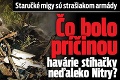 Staručké migy sú strašiakom armády: Čo bolo príčinou havárie stíhačky neďaleko Nitry?