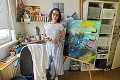 Z opatrovateľky Moniky je umelkyňa: Maľovať som začala pred 50-kou