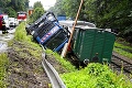 Historické vozne poškodil havarovaný nákladiak: Škoda na detskej železnici je vyše 62-tisíc €
