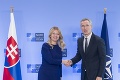 Prezidentka Čaputová na prvej návšteve v Bruseli: Príhovorom potešila generálneho tajomníka NATO
