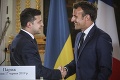Macron na stretnutí so Zelenským: Vyjadril nádej o oživení mierového procesu v Donbase