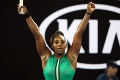Veľký trapas na Australian Open: Keď to Serena Williamsová pochopila, rýchlo utekala preč