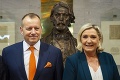 Do Bratislavy pricestovala Marine Le Penová, stretla sa s Borisom Kollárom: Danko dvíha varovný prst