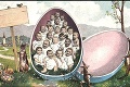 Bizarnejšie veľkonočné pohľadnice ste ešte nevideli: Muž v žĺtku, židovské kuriatka či motív Slovenska