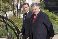 Macron prijal Zelenského a Porošenka: Zvláštna reakcia francúzskeho prezidenta na obe stretnutia