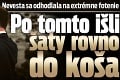 Nevesta sa odhodlala na extrémne fotenie: Po tomto išli šaty rovno do koša