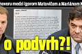 Prepis rozhovoru medzi Igorom Matovičom a Mariánom Kočnerom: Ide o podvrh?!