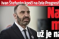 Ivan Štefunko končí na čele Progresívneho Slovenska: Na jeho miesto už je náhradník