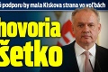 Prieskum ukázal, akú podporu by mala Kiskova strana vo voľbách: Čísla hovoria za všetko