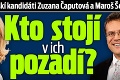 Prezidentskí kandidáti Zuzana Čaputová a Maroš Šefčovič: Kto stojí v ich pozadí?