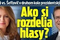 Čaputová vs. Šefčovič v druhom kole prezidentských volieb: Ako si rozdelia hlasy?