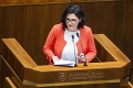 Lubyová odmieta obvinenia opozície: Obhajovala sa pred poloprázdnou sálou