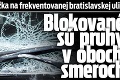 Hromadná zrážka na frekventovanej bratislavskej ulici: Blokované sú pruhy v oboch smeroch