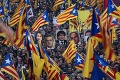 Proces s katalánskymi lídrami otriasal ulicami Barcelony: Do ulíc vyšlo 200 tisíc ľudí