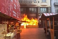 Požiar na Vianočných trhoch v Bratislave: Mesto dáva ruky preč! Komu vlastne patril stánok?