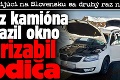 Talian žijúci na Slovensku sa druhý raz narodil: Ľad z kamióna prerazil okno a prizabil vodiča