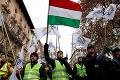 V Maďarsku demonštranti provokujú  políciu: Hádžu po nás vajíčka a plechovky