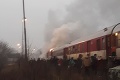 Dráma vo vlaku z Košíc do Bratislavy: Rýchliku horela lokomotíva