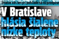 Strasie vás len pri pohľade na tú predpoveď: V Bratislave hlásia šialene nízke teploty