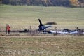 Za Sliačom sa zrútilo vojenské lietadlo: Hrozivé fotky, zo stroja ostali len trosky!