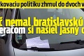 Parkovaciu politiku zhrnul do dvoch viet: Vodič nemal bratislavskú EČV, za stieračom si našiel jasný odkaz