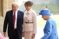 Donald a Melania Trumpovci navštívili kráľovnú Alžbetu II.: Aha, aký program si pre nich pripravila