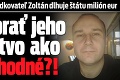 Obvinený sprostredkovateľ Zoltán dlhuje štátu milión eur: Môžu brať jeho svedectvo ako dôveryhodné?!
