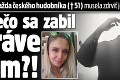Samovražda českého hudobníka († 51) musela zdrviť jeho priateľku: Prečo sa zabil práve tam?!