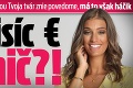 Jasmina Alagič ide do šou Tvoja tvár znie povedome, má to však háčik: 30-tisíc € za nič?!