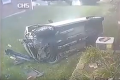 Desivé video z havárie: Muž vrazil autom do domu v rýchlosti takmer 130 km/h!