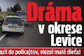 Dráma v okrese Levice: Vodič autom narazil do policajtov, viezol malé dieťa!