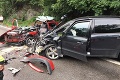 Zrážka dvoch áut v Žilinskom kraji: Zahynul vodič dodávky († 55)