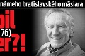 Tragická smrť známeho bratislavského mäsiara: Zabil Jurištu († 76) bager?!
