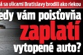 Vozidlá sa ulicami Bratislavy brodili ako riekou: Kedy vám poisťovňa zaplatí vytopené auto?