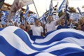 Tisíce Grékov v uliciach: Demonštranti bojujú proti novému názvu Macedónska