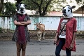 Ženy nosia na hlavách kravské masky: Za týmto nápadom sa skrýva smutný odkaz