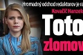 Hromadný odchod redaktorov je ranou pre Správy RTVS, Kovačič Hanzelová otvorene: Toto bol zlomový bod!