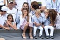 VIDEO, ktoré vás chytí za srdce: Federer sa pri pohľade na Mirku a detičky rozplakal na kurte!